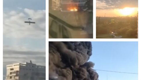 ГОРИ МОСКВА: Украјина у највећем нападу на Русију до сада - Дронови се закуцавају у стамбене зграде (ВИДЕО)