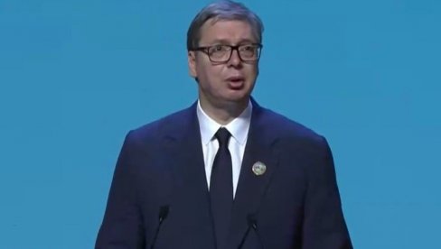 ВУЧИЋ СЕ ОБРАТИО НА СВЕТСКОМ УРБАНОМ ФОРУМУ У БАКУУ: Драги пријатељи, надам се да ћу вас видети на Експу 2027. (ВИДЕО)