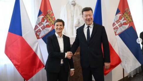 БРНАБИЋ У ПОСЕТИ ПРАГУ: Сусрела се са председником представничког дома Парламента Чешке Републике Томиом Окамуром (ФОТО)