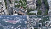 BLOKADERSKI SKUP PUKAO I PRE NEGO ŠTO JE POČEO: Slike iz drona govore više od hiljadu reči (FOTO)