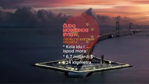КИНЕЗИ НАПРАВИЛИ МОСТ И ШОКИРАЛИ СВЕТ: Једно од највећих грађевинских чуда модерног доба - 6,7 милијарди $, 24км, кола возе и под морем
