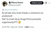 ИЗГЛЕДА ДА БЛОКАДЕРИ ИМАЈУ НОВОГ СПОНЗОРА: Мреже горе због поруке о млади у венчаници