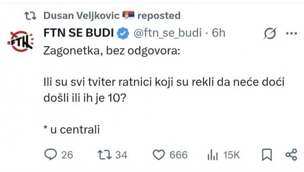 БЛОКАДЕРИ БЕСНИ: На Славији шака јада, губе подршку и твитераша (ФОТО)