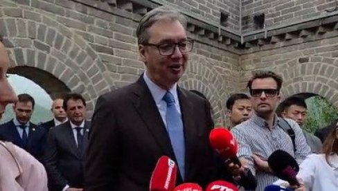 JESTE ZAKUCALO SRCE MALO JAČE! Vučić nakon gledanja srpskog kola na Kineskom zidu - Kako da se ne osećate ponosno! (VIDEO)