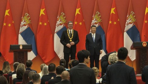 NAJVEĆA MOGUĆA ČAST ZA VUČIĆA: Srpskom predsedniku, predsednik Kine uručio naveći orden te države (FOTO/VIDEO)