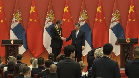 ВУЧИЋ НИКАДА НИЈЕ ОКЛЕВАО ДА ГЛАСНО ГОВОРИ Моћне речи председника Сија на додели Ордена пријатељства српском председнику
