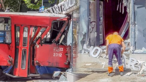 VRAĆEN NA ŠINE - POSLEDNJA VOŽNJA: Kako je uklonjen tramvaj koji je iskočio iz koloseka u Beogradu (video)