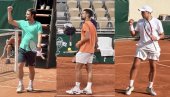 SVA TROJICA - ZAJEDNO: Evo kada na Rolan Garosu igraju Đoković, Međedović i Kecmanović