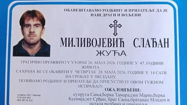 ЗАШТО МИ ТЕ УЗЕ ТАКО БРЗО, БОЖЕ: Детаљи убиства Слађана Миливојевића код Зајечара, Сања се од супруга опрашта потресним речима (ФОТО)