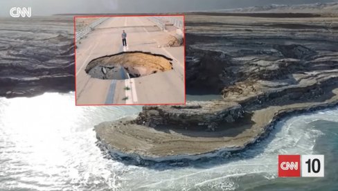 МРТВО МОРЕ УМИРЕ: Катастрофа се одвија муњевито - сабласни крајолик, подручје је све опасније (ВИДЕО)