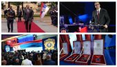 ПРЕДСЕДНИК ВУЧИЋ УРУЧИО ЈЕ МЕДАЉЕ И ПОСЛАО СНАЖНУ ПОРУКУ: Док се питам за било шта, полиција неће бити понижена