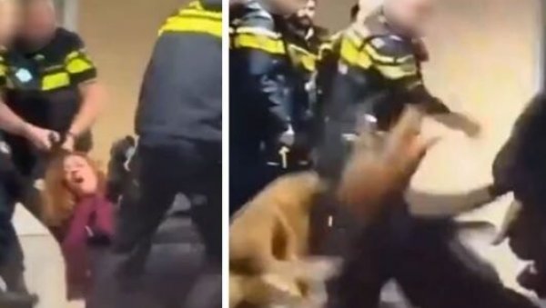 ТО ЈЕ ТА ЕУ: Холандска полиција пребија трудну жену у болници, затим и њеног мужа (ВИДЕО)