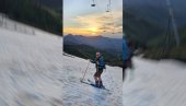 DA, I TO JE MOGUĆE: Skija u Srbiji usred juna - i to u šortsu! A za tri nedelje stiže leto (VIDEO)