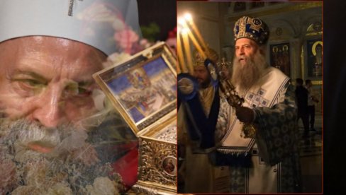 Nosi se veoma retko: Koja je simbolika PLAVE ODORE Porfirija na ispraćaju Bogorodičinog pojasa?