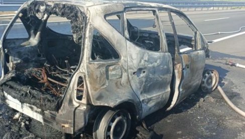 IZGOREO MERCEDES: Saobraćajna nezgoda na „Moravskom koridoru“