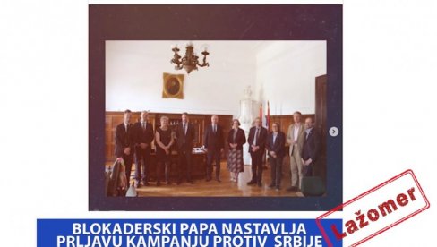 BLOKADERSKI PAPA NASTAVLJA PRLJAVU KAMPANJU PROTIV  SRBIJE (VIDEO)