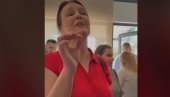 SRAMNO: Grupa blokadera vređala srpsku vojsku na Slobodištu tokom posete ministarke Đurđević Stamenkovski (VIDEO)