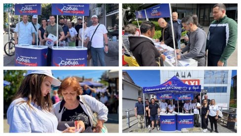 SRBIJA POBEĐUJE! Veliki broj građana na štandovima SNS širom Beograda: Izbor ljudi je jasan (FOTO)