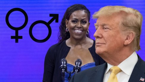 МИШЕЛ ОБАМА ЈЕ МУШКАРАЦ! Трамп се насмејао на увреде на рачун бивше прве даме (ВИДЕО)