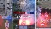 BEOGRAD ŠALJE JASNU PORUKU PRED 27. JUN: Srbija pobeđuje“ osvanulo širom grada