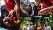 ДОБАР СТАТУС ЗАШТИЋЕНИХ ВРСТА ЈЕ ОДГОВОРНОСТ И ДУЖНОСТ: Министарка Павков обишла беле чиопе које су прстеноване и Ботаничку башту
