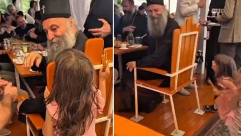 PUSTITE DECU DA DOLAZE K MENI I NE SPREČAVAJTE IH: Snimak patrijarha Porfirija sa detetom oduševio javnost (VIDEO)