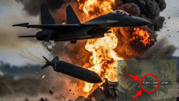 РУСИ ЗАУЗИМАЈУ И КРАСНИ ЛИМАН: Су-34 сручио огањ на Украјинце - Бомба ФАБ-3000 разнела последњу линију снабдевања (МАПА)