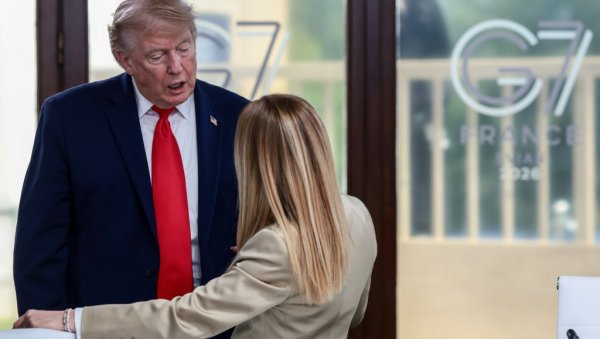 МАКРОН И САНЧЕЗ БРАНЕ МЕЛОНИЈЕВУ: Букти рат између Ђорђе и Трампа - Европа устала због понижавања премијерке Италије