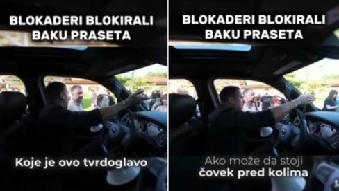 VI STE NENORMALNI Baku Praseta napali blokaderi