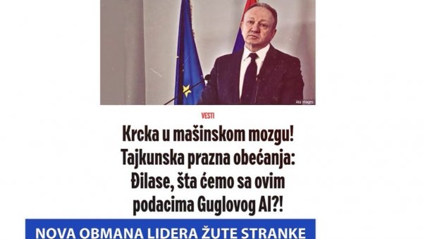 НОВА ОБМАНА ЛИДЕРА ЖУТЕ СТРАНКЕ (ВИДЕО)