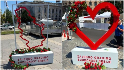 ЗА НАЈЛЕПШЕ УСПОМЕНЕ: Овде грађани данас могу да се фотографишу на скупу Србија једна породица