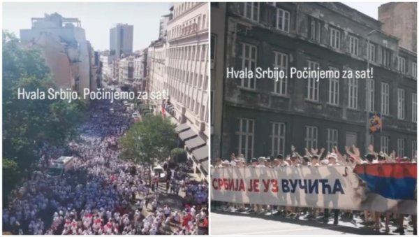 ХВАЛА СРБИЈО! Огласио се председник Вучић поводом скупа Србија једна породица