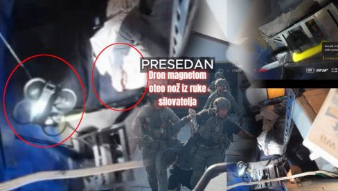 PRESEDAN: Dron magnetom oteo nož iz ruke silovatelja - prvi put u istoriji! Dokrajčio ga robo-pas Baster (VIDEO)