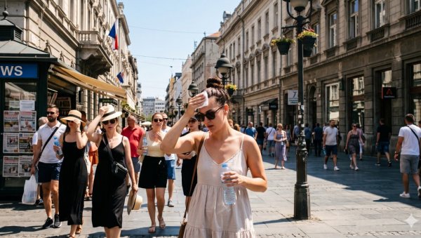 ВРХУНАЦ ТОПЛОТНОГ ТАЛАСА У СРБИЈИ: У ова три града измерено 39 степени - Упаљен црвени метео-аларм