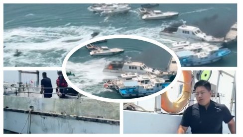 OVO JOŠ NISTE VIDELI: Pogledajte kako je zaustavljen požar na brodu u Kini, mreže gore (VIDEO)