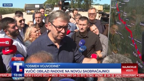 VUČIĆ: Gradnja brze saobraćajnice Osmeh Vojvodine od velikog značaja za sever Srbije