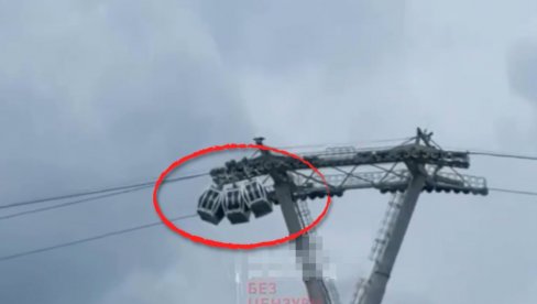 UŽASAVAJUĆE: Sudarile se gondole, porodice visile sat vremena - 16 ljudi, uključujući četvoro dece (VIDEO)