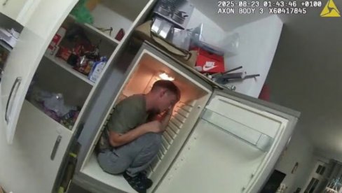 Policija nije mogla da ga nađe, a onda su otvorili frižider (VIDEO)