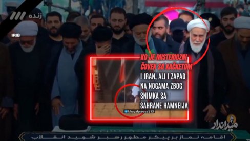 MISTERIOZNI MUŠKARAC SA KAČKETOM NA SAHRANI HAMNEIJA: Iran, ali i Zapad na nogama zbog snimka (VIDEO)