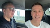 OBILAZAK EKSPO U NEMOGUĆIM USLOVIMA: Vučić objavio novi snimak sa Sinišom Malim (VIDEO)