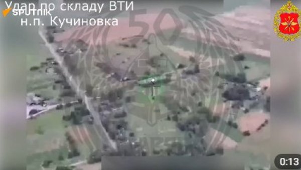 ЗЕЛЕНСКИ У ПАНИЦИ: Овако је руска војска уништила складиште украјинских дронова у Черниговској области (ВИДЕО)