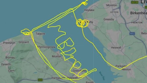 PILOT AVIONOM ISPISAO PORUKU DOSADNO MI JE: Priča za rubriku verovali ili ne (FOTO)