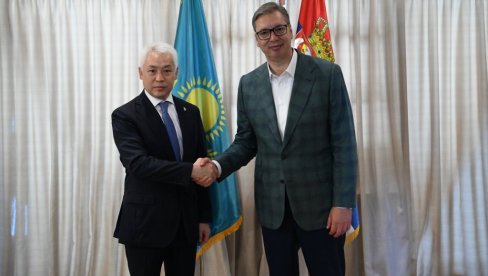 DAO ZNAČAJAN DOPRINOS UNAPREĐENJU ODNOSA NAŠIH ZEMALJA: Vučić primio u oproštajnu posetu ambasadora Kazahstana