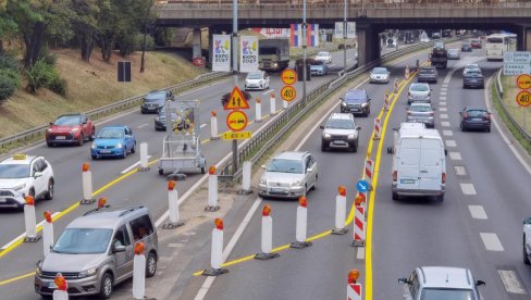 САНАЦИЈА УЗ МАЊЕ ГУЖВЕ: Опет радови испод саобраћајне петље Аутокоманда, ка Новом Београду (ФОТО)