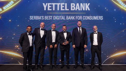 Yettel Bank најбоља дигитална банка за кориснике у Србији: Euromoney награда из Лондона