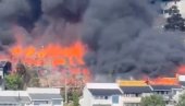CRNI, GUSTI DIM PREKRIO NEBO: Stravičan požar, evakuisano na stotine ljudi (VIDEO)