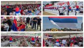 VUČIĆ SA NARODOM: Predsednik Srbije stigao u Lapovo (FOTO/VIDEO)