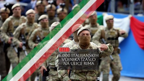 BESNI 6.000 italijanskih vojnika izašlo na ulice Rima: Zahtevamo poštovanje! Sigurnost ima cenu