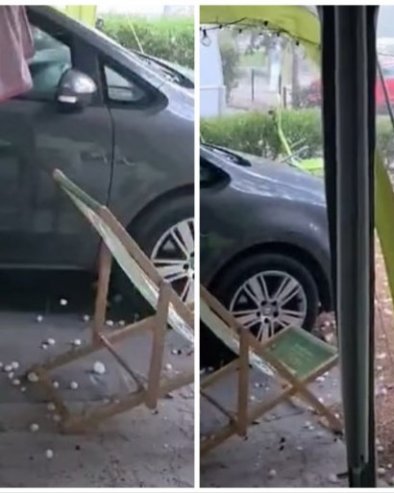 ПАДАЛЕ ЛЕДЕНЕ ГРОМАДЕ: Стравично невреме погодило Хрватску, мештани у шоку (ФОТО/ВИДЕО)