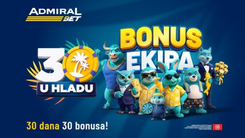 STIŽE 30 U HLADU – 30 DANA I 30 KAZINO BONUS, SVAKOG DANA